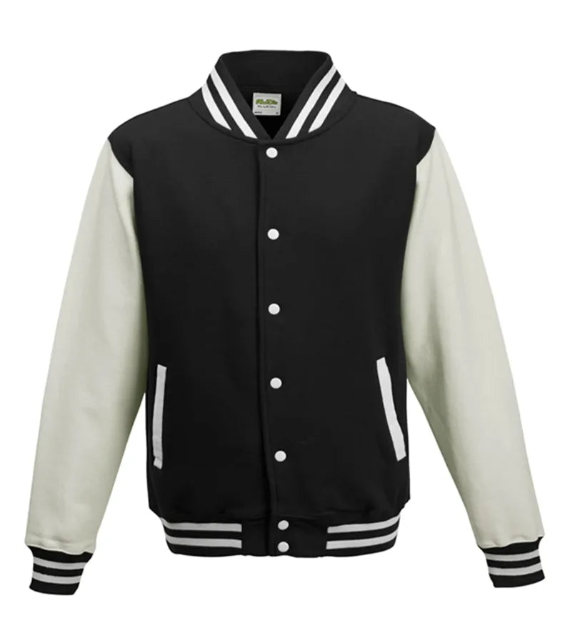 Kids Varsity Jacket JetBlack/ArcticWhite