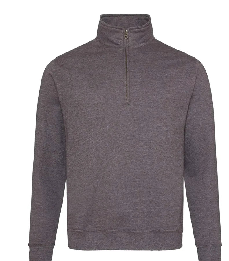 Sophomore ¼ Zip Sweat Charcoal