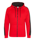Sports Polyester Zoodie FireRed/JetBlack
