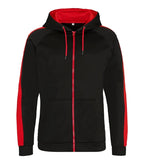 Sports Polyester Zoodie JetBlack/FireRed