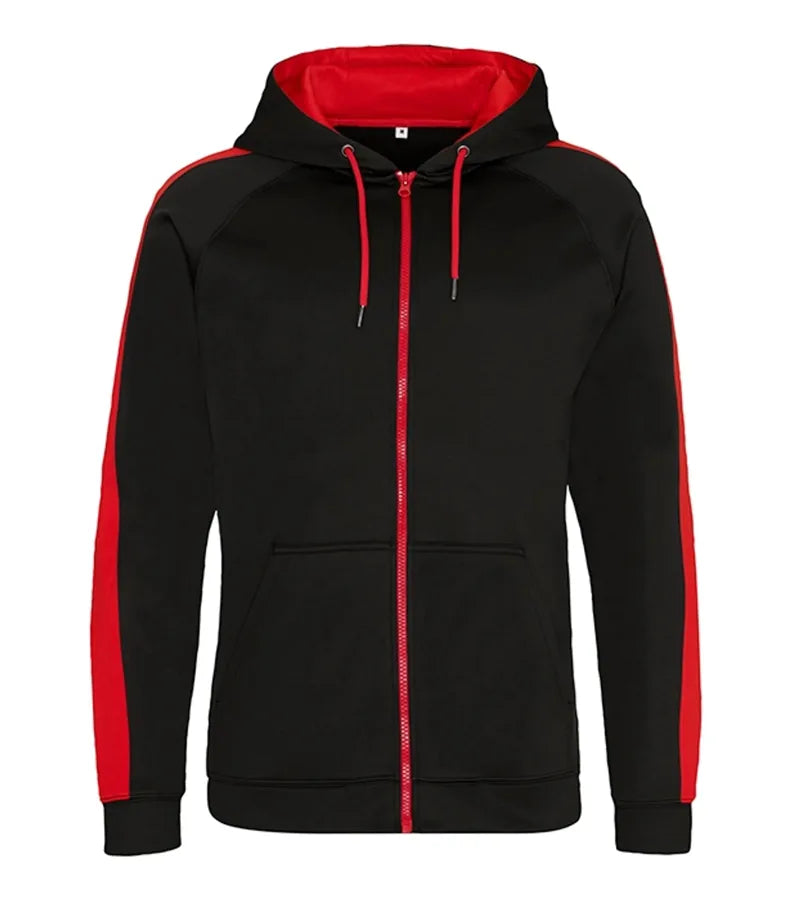 Sports Polyester Zoodie JetBlack/FireRed