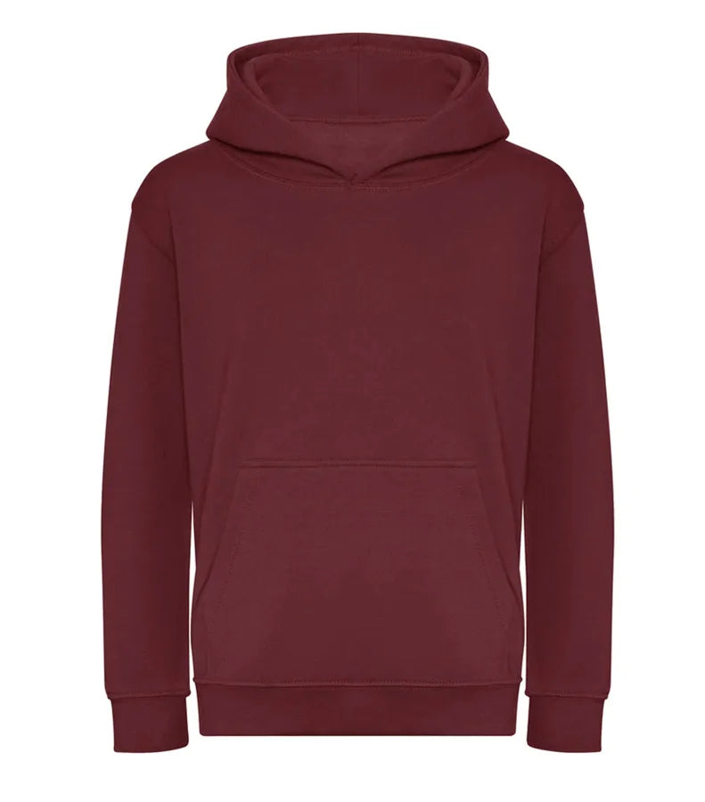 Kids Organic Hoodie Burgundy