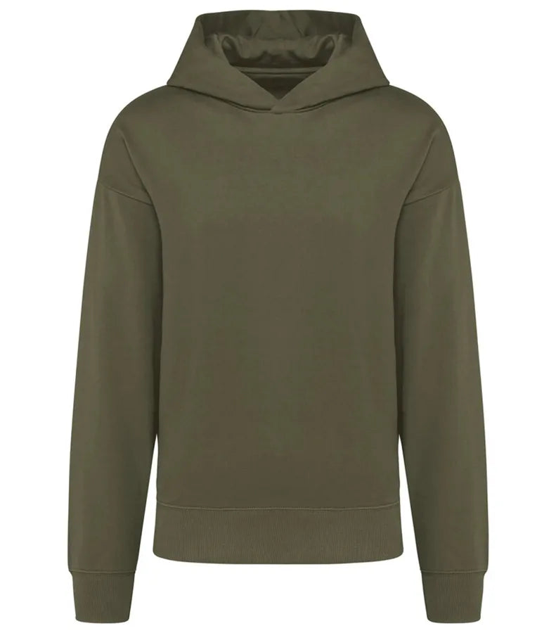 Unisex Oversized Fleece Hoodie Lightkhaki