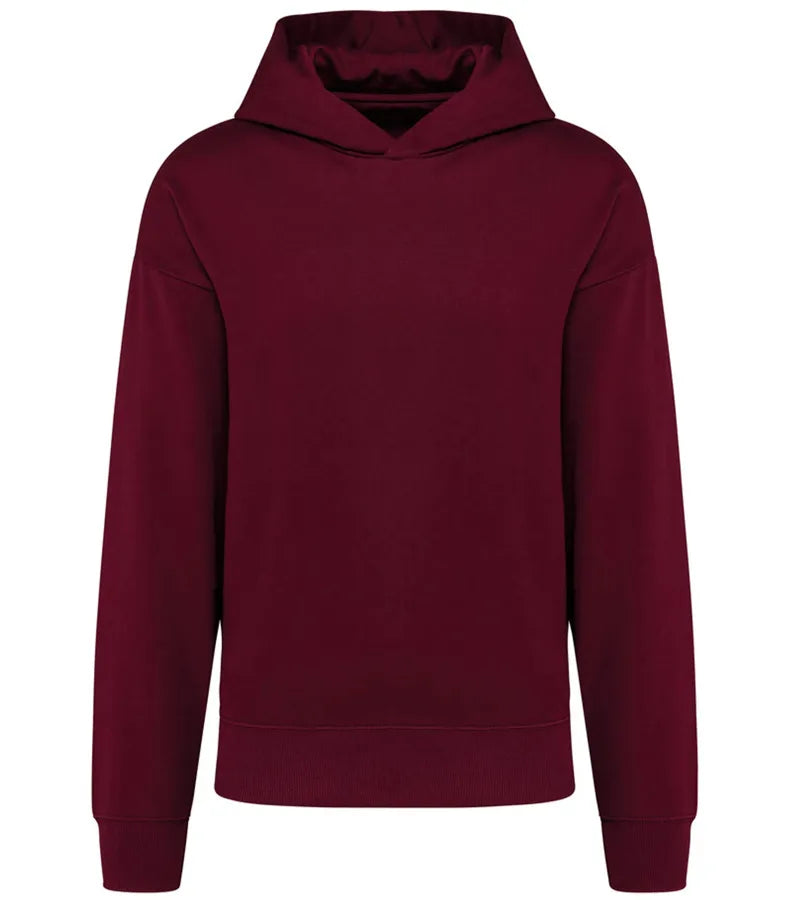 Unisex Oversized Fleece Hoodie Wine