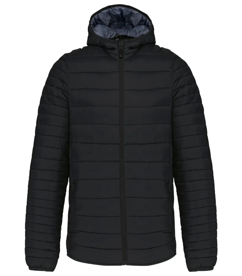 Men's Lightweight Hooded Padded Jacket Black