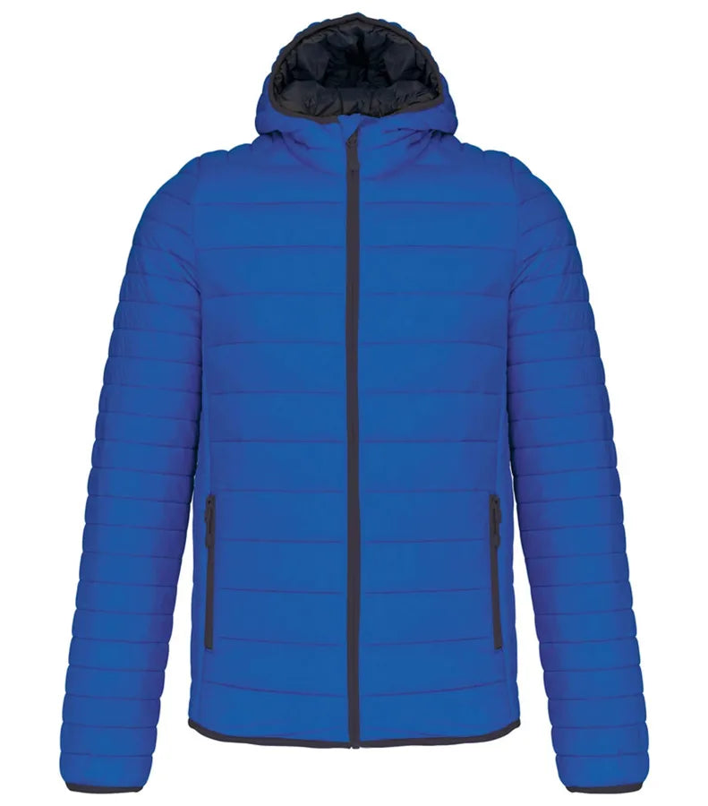 Men's Lightweight Hooded Padded Jacket LightRoyalBlue