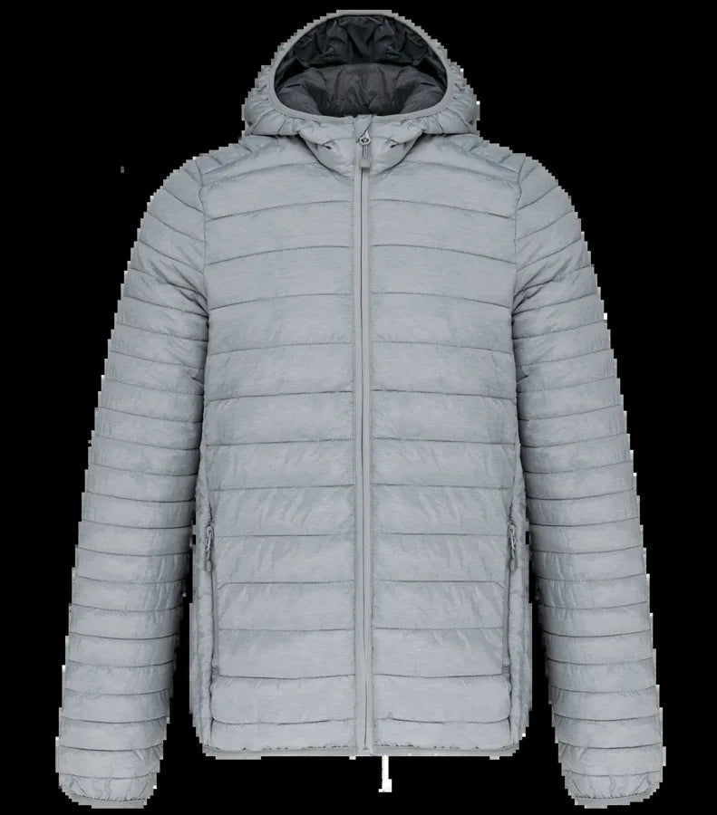 Men's Lightweight Hooded Padded Jacket MarlSilver