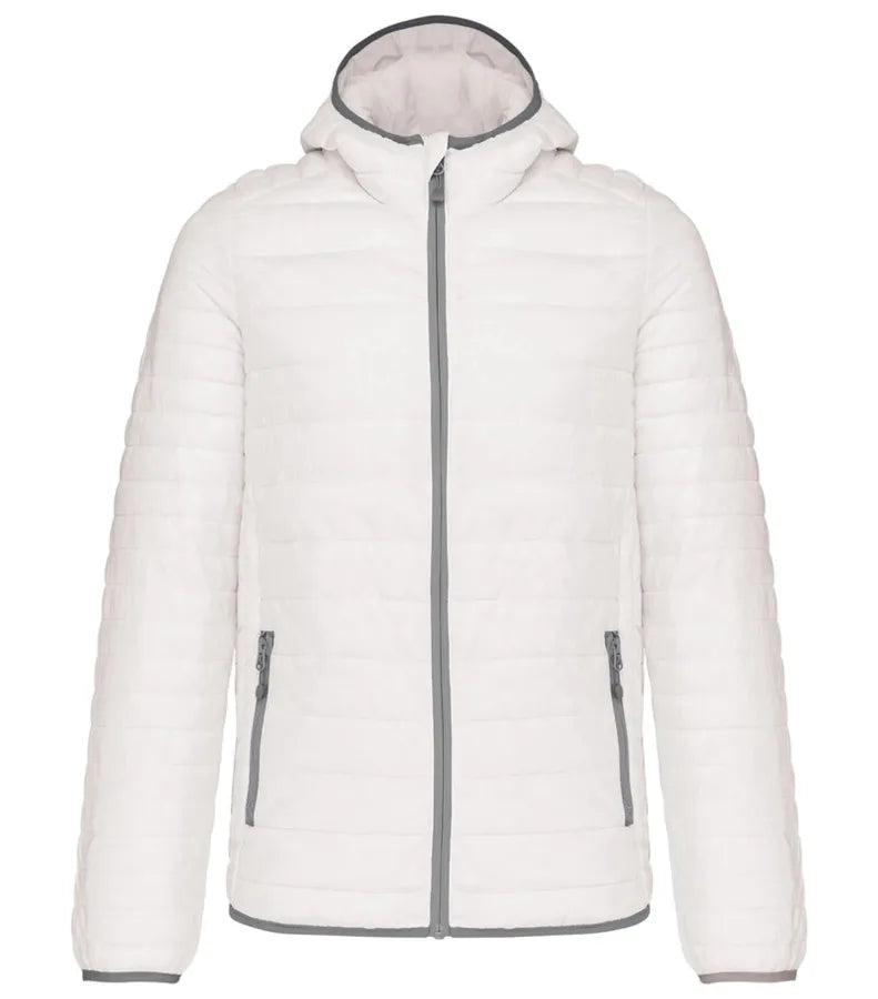 Men's Lightweight Hooded Padded Jacket White