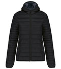 Ladies' Lightweight Hooded Padded Jacket Black