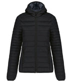 Ladies' Lightweight Hooded Padded Jacket Black