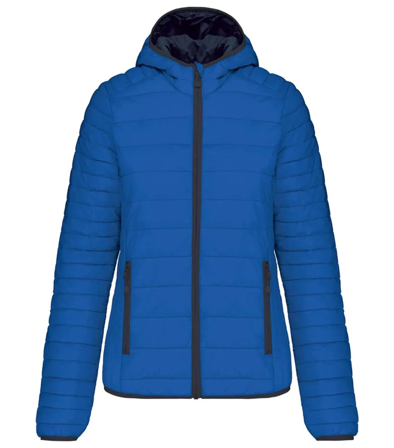 Ladies' Lightweight Hooded Padded Jacket LightRoyalBlue