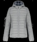 Ladies' Lightweight Hooded Padded Jacket MarlSilver
