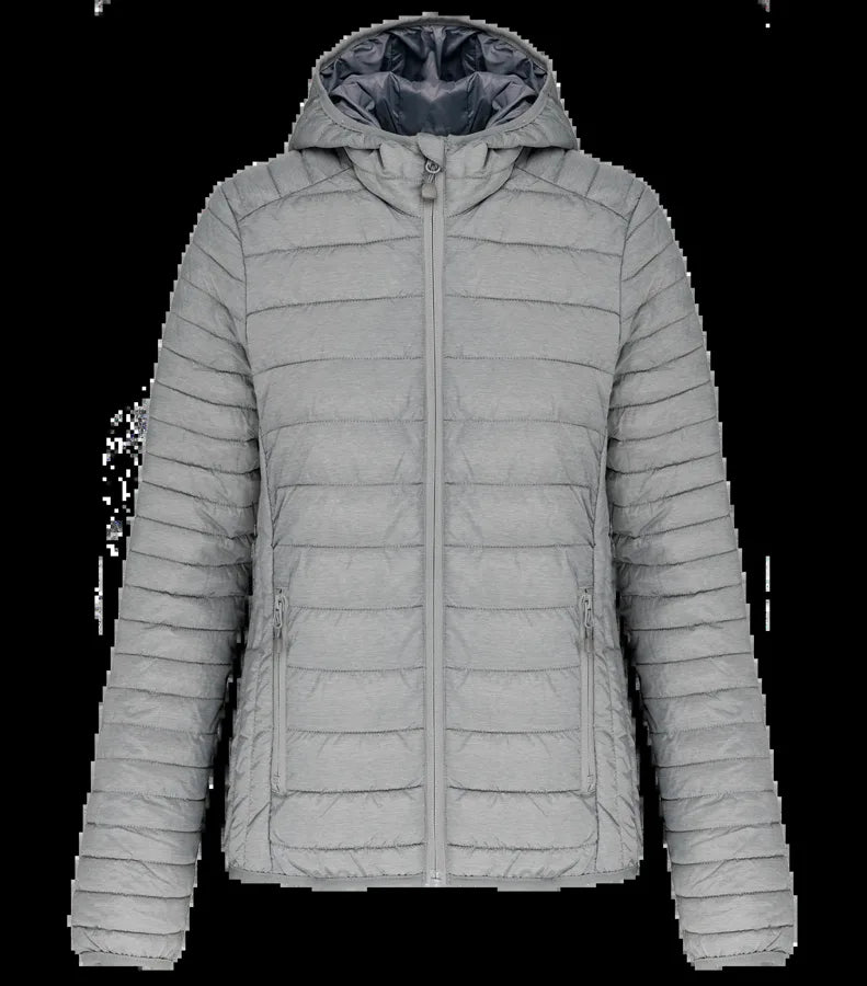 Ladies' Lightweight Hooded Padded Jacket MarlSilver