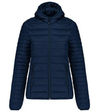 Ladies' Lightweight Hooded Padded Jacket Navy