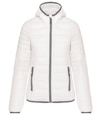 Ladies' Lightweight Hooded Padded Jacket White