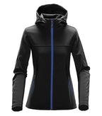 Women's Orbiter Softshell Hoody Black/AzureBlue