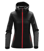 Women's Orbiter Softshell Hoody Black/BrightRed
