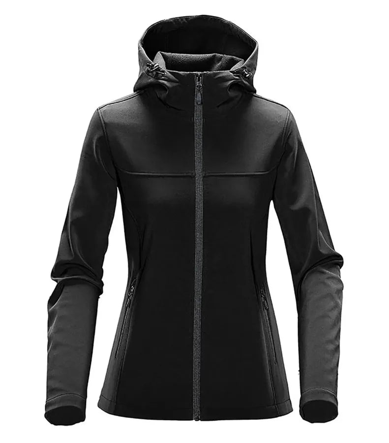 Women's Orbiter Softshell Hoody Black/Dolphin