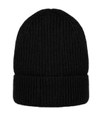 Eco-Friendly Unisex Merino Wool Beanie Black