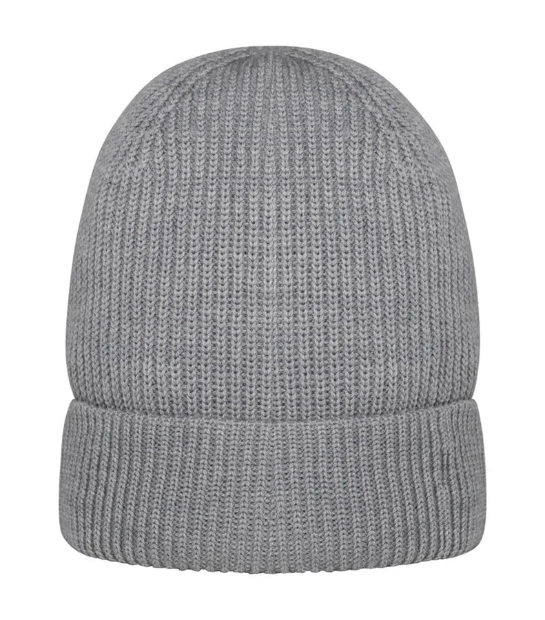 Eco-Friendly Unisex Merino Wool Beanie MoonGreyHeather