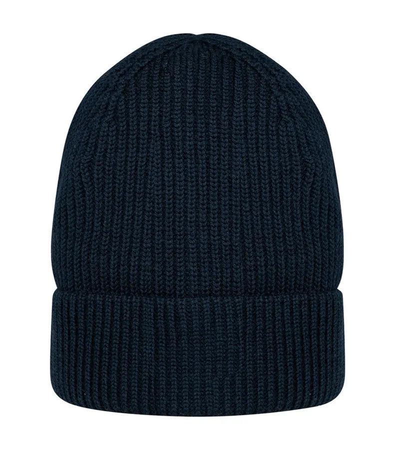 Eco-Friendly Unisex Merino Wool Beanie NavyBlue