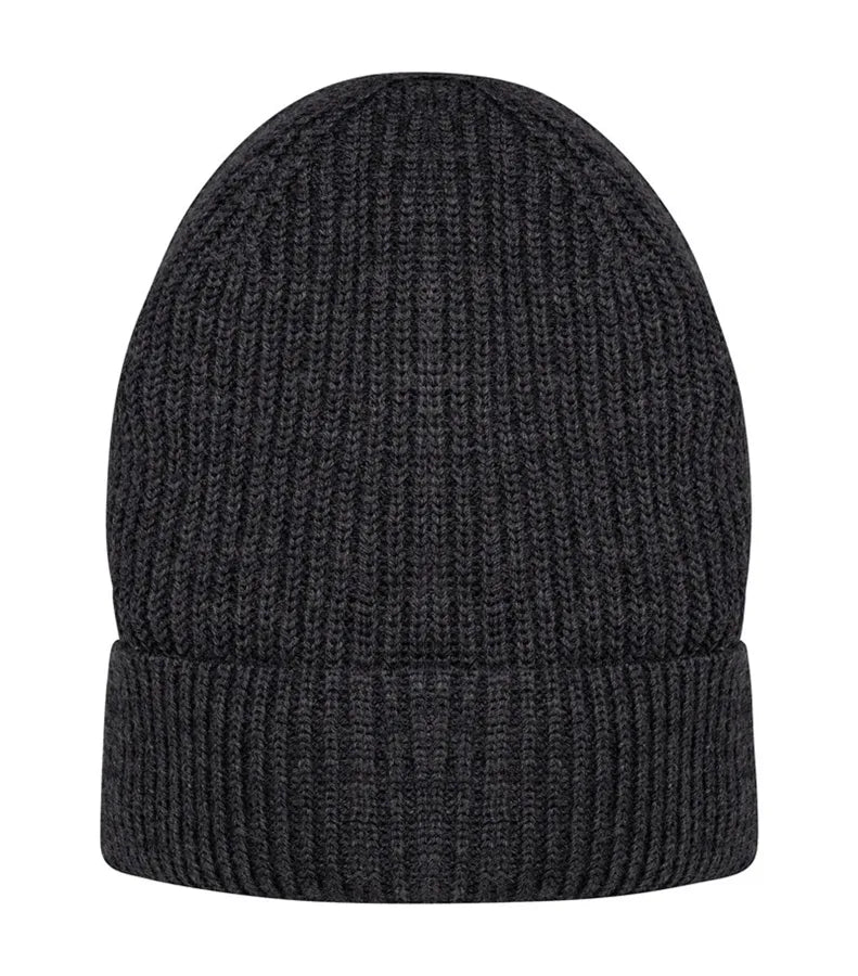 Eco-Friendly Unisex Merino Wool Beanie VolcanoGreyHeather