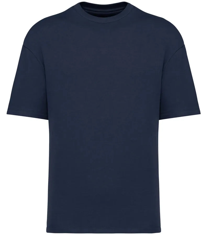 Unisex Eco-Friendly Oversized French Terry T-shirt NavyBlue