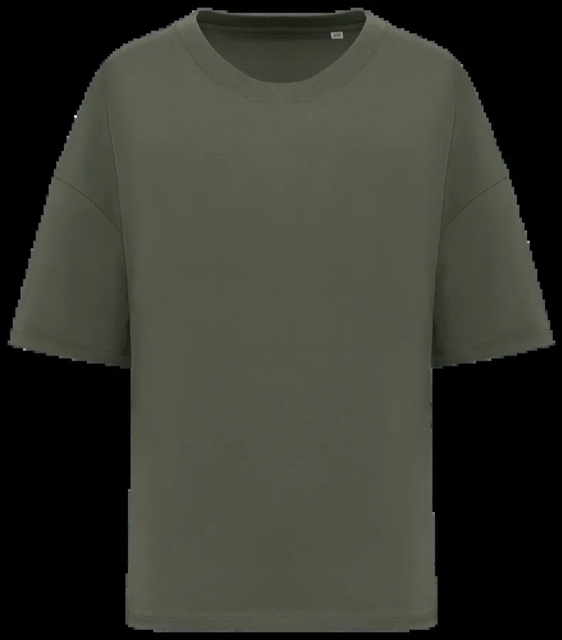 Eco-friendly Ladies’ Oversize T-shirt OrganicKhaki
