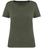 Ladies Faded Straight fit T-shirt 165gsm WashedOrganicKhaki
