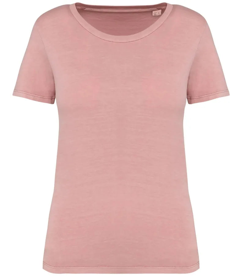 Ladies Faded Straight fit T-shirt 165gsm WashedPetalRose