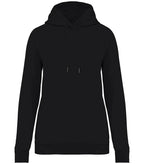 Ladies hooded sweatshirt raglan sleeves 350 gsm Black