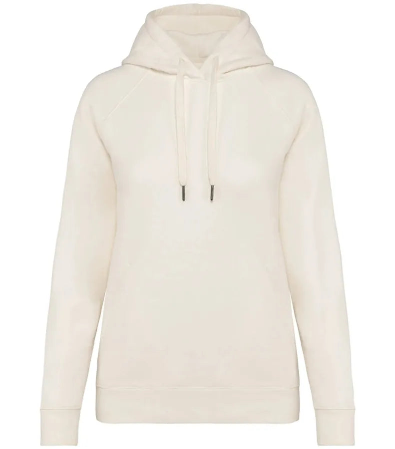 Ladies hooded sweatshirt raglan sleeves 350 gsm Ivory
