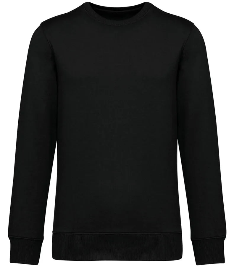 Unisex Eco-Friendly French Terry Drop.Shoulder Black