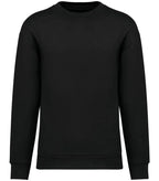 Uni. EcoFriendly Brushed Fleece Drop.Shoulder Swea Black