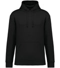 Uni. EcoFriendly Brushed Fleece Drop.Shoulder Hood Black
