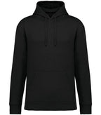 Uni. EcoFriendly Brushed Fleece Drop.Shoulder Hood Black