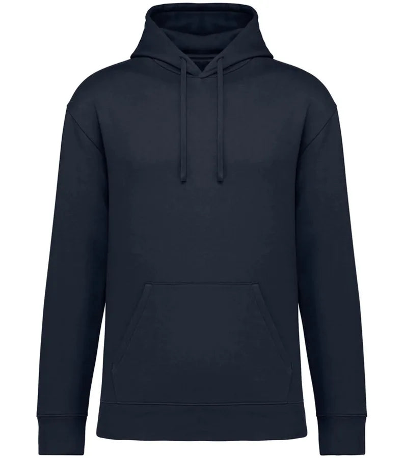 Uni. EcoFriendly Brushed Fleece Drop.Shoulder Hood NavyBlue