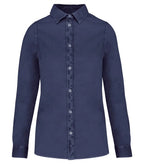 Ladies washed shirt WashedNavy
