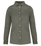 Ladies washed shirt WashedPaleKhaki