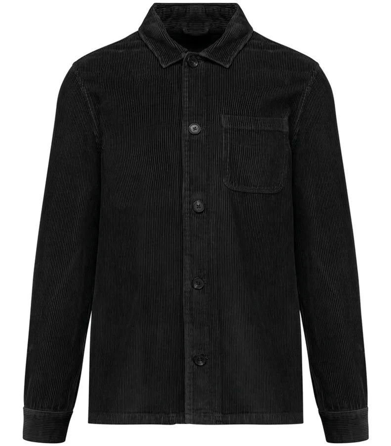 Men's Eco-Friendly Corduroy Jacket WashedBlack