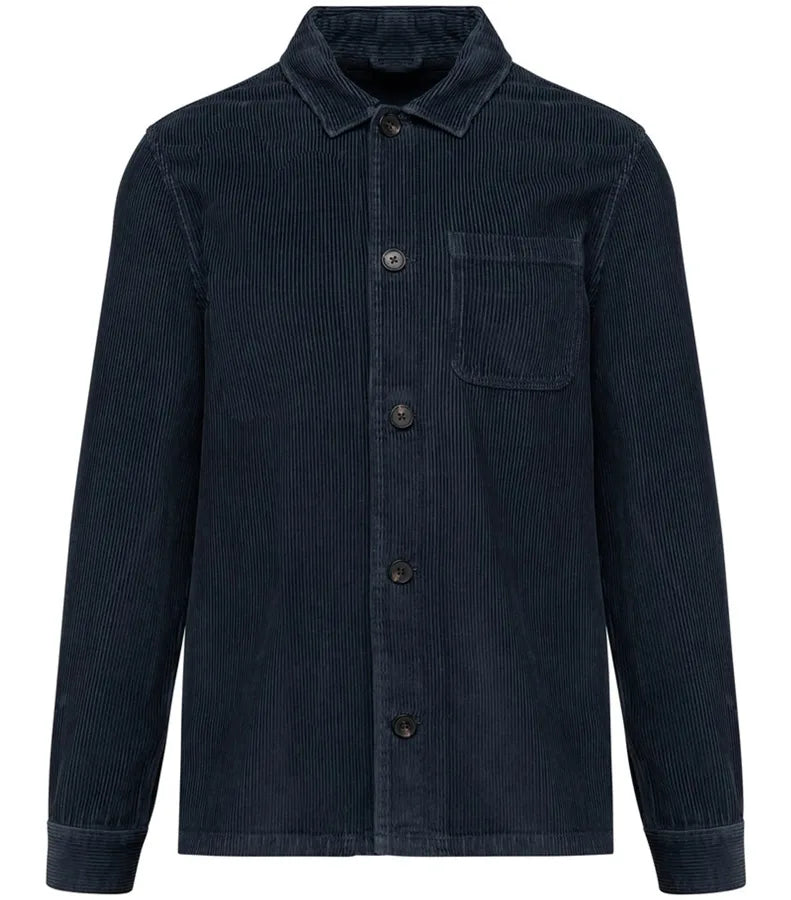 Men's Eco-Friendly Corduroy Jacket WashedNavyBlue