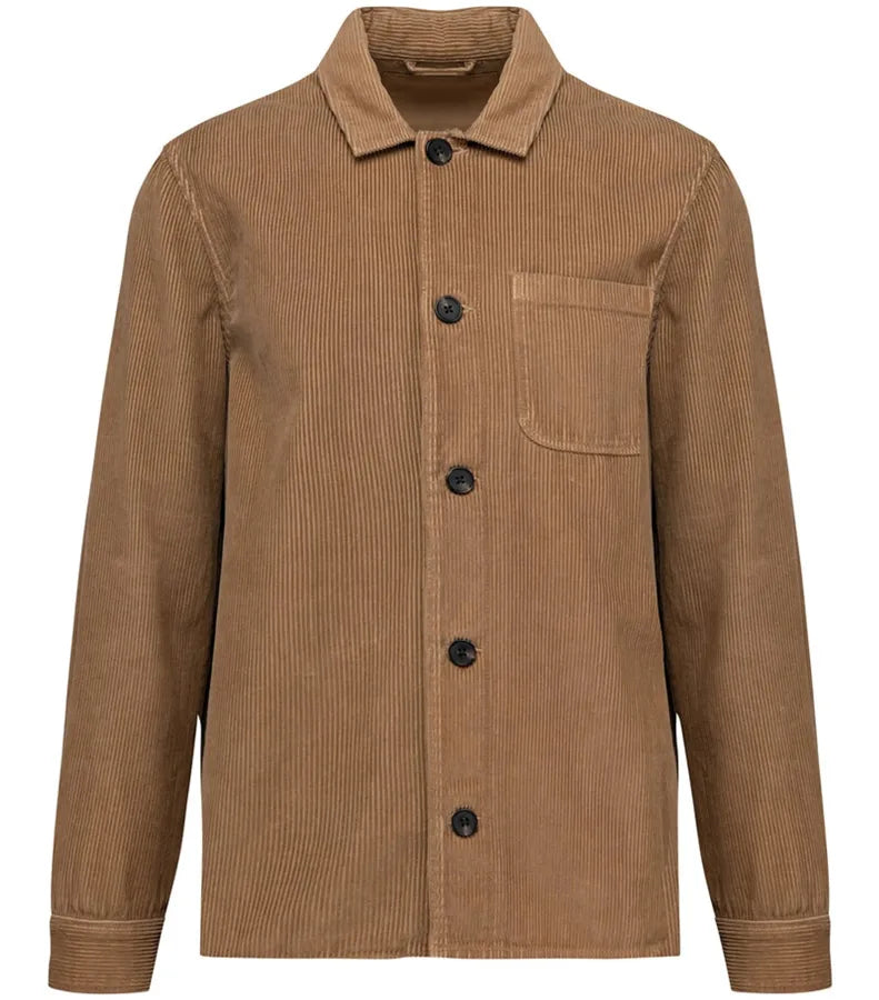Men's Eco-Friendly Corduroy Jacket WashedDarkCamel