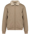Unisex eco-friendly sherpa neck jacket WetSand