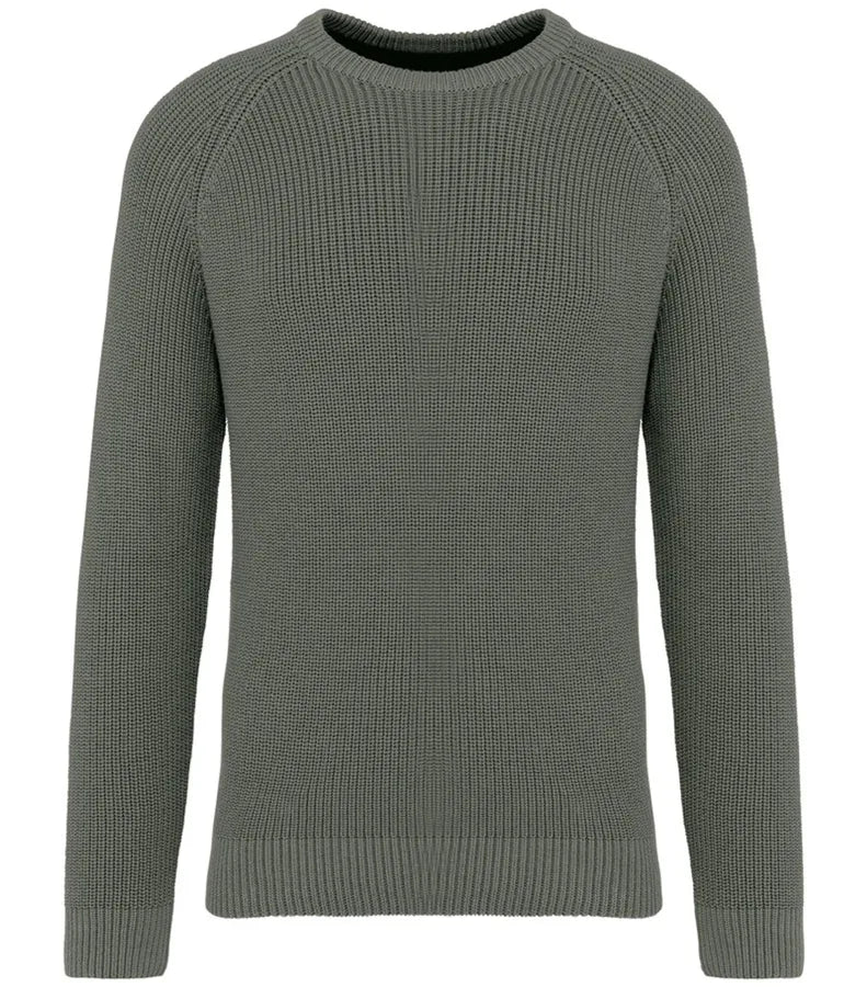 Men's chunky knit jumper OrganicKhaki