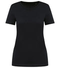 Ladies' Crew Neck Short-Sleeved Supima® T-shirt Black