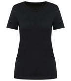 Ladies' Crew Neck Short-Sleeved Supima® T-shirt Black