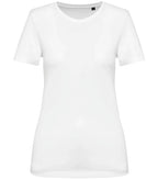 Ladies' Crew Neck Short-Sleeved Supima® T-shirt White