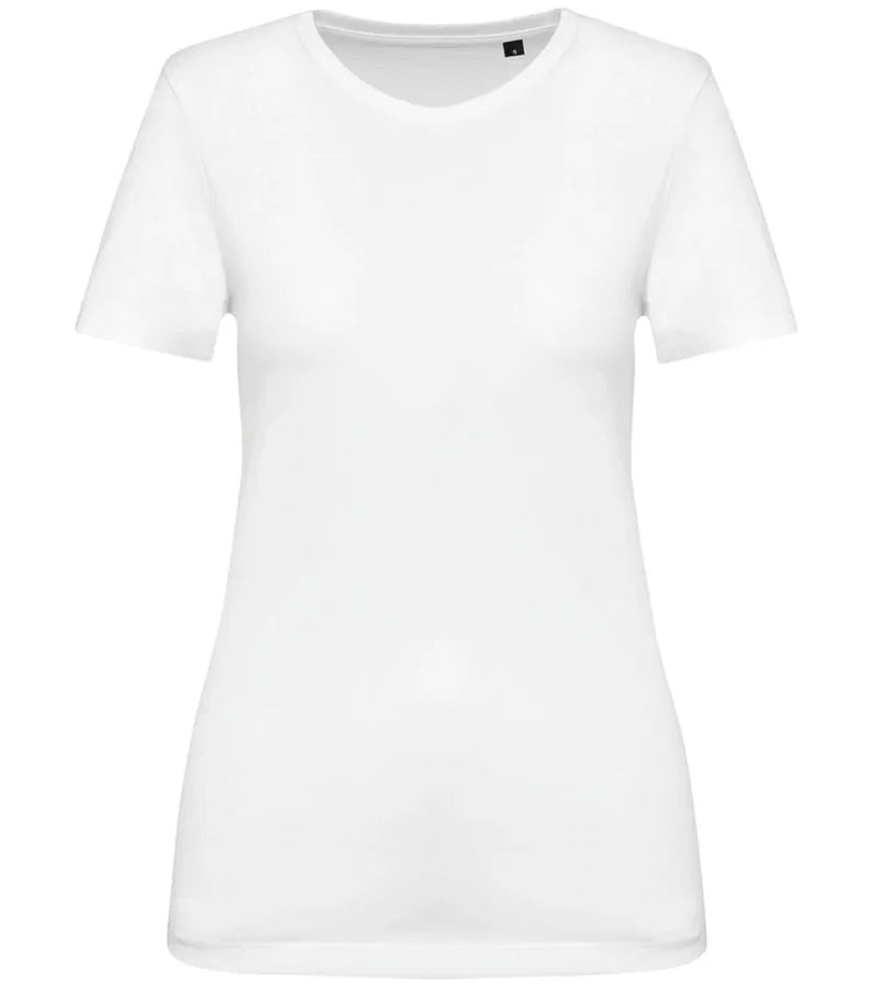 Ladies' Crew Neck Short-Sleeved Supima® T-shirt White