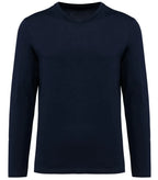 Men's V-Neck Long-Sleeved Supima® T-shirt DeepNavy