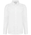 Men's Long-Sleeved Poplin Shirt White